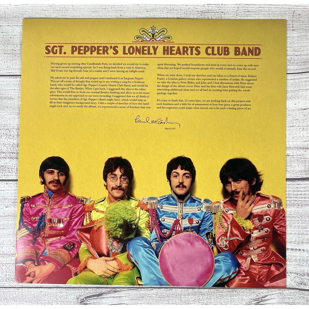 The Beatles Sgt Pepper's Lonely Hearts Club Band (2017) 50th Anniv LP Vinyl - Picture 5 of 13